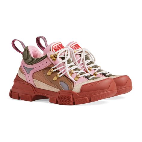 gucci flashtrek sneaker pink|gucci flashtrek sneakers price.